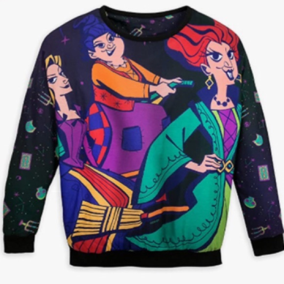 NWT WDW Disney Hocus Pocus Puffer pullover Sweater/ Coat...